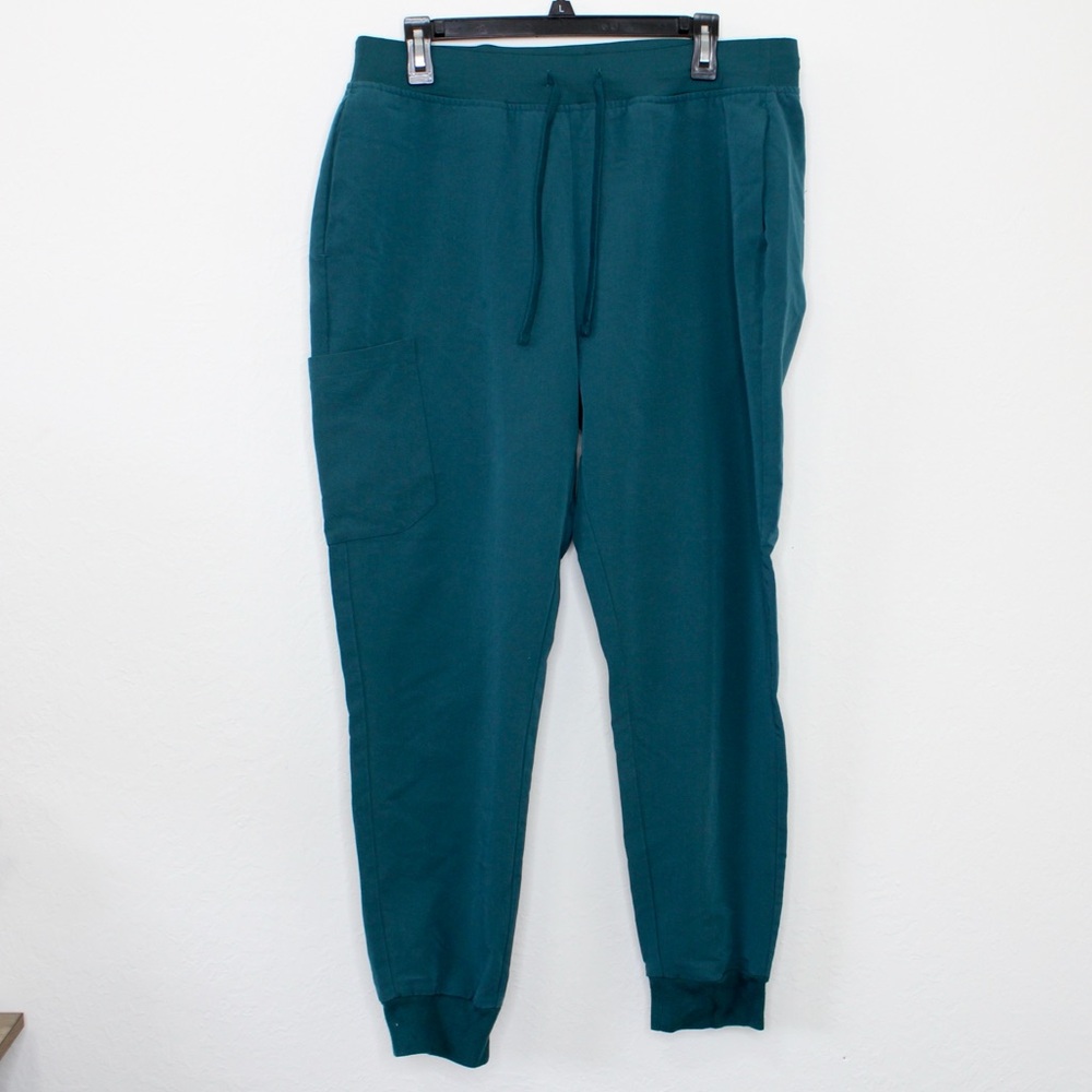 Mandala Carribean Blue Jogger scrub pants